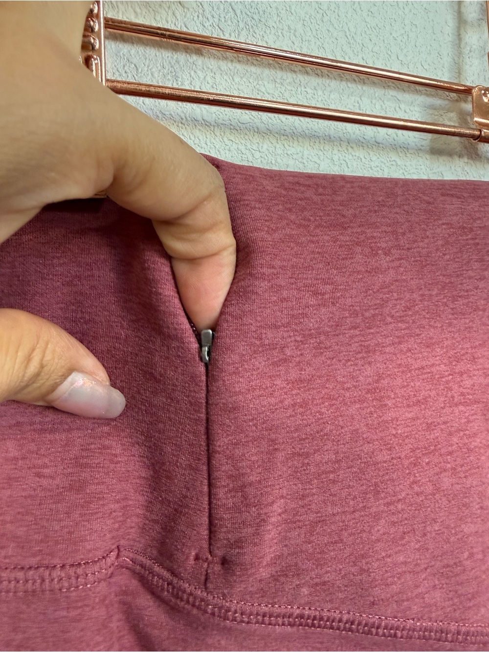 Vuori Daily Legging Heathered Mauve High Rise Yoga Pants Small - Picture 4 of 10
